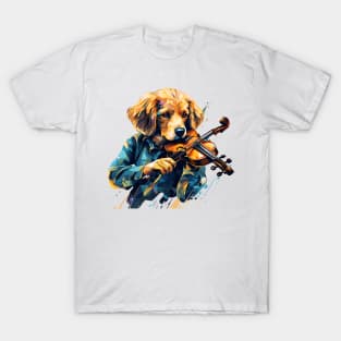 Dog playing violin T-Shirt